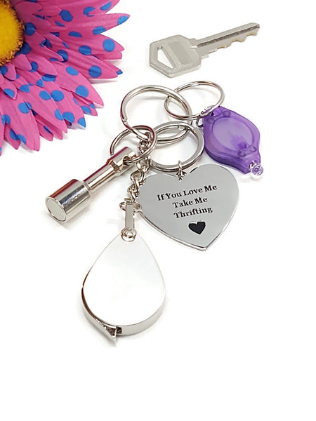 If You Love Me Take Me Thrifting Stainless Keychain - Thrifters Version