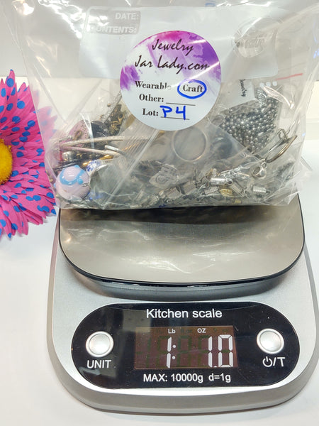 1 Pound Bits & Bobs Misc Destash Bag Used + New - D4