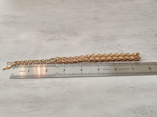Vtg Sarah Coventry Gold Tone Fancy Chain Link Choker Necklace 16 Inch Vintage – Lot P9