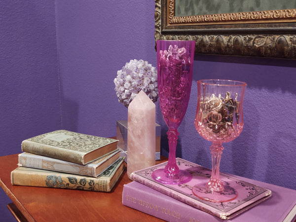 1/2 lb Craft Rings In A Wine Glass Repurpose Reuse Project Jewelry Grab Bag Vintage To Now