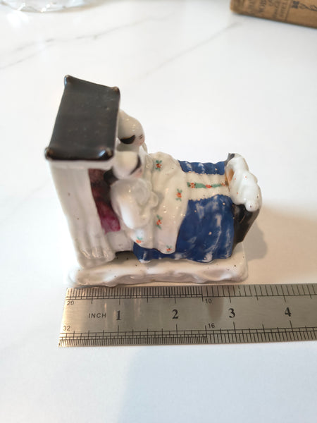 Antique German Fairing Figurine ‘Shall we sleep first, or how?’