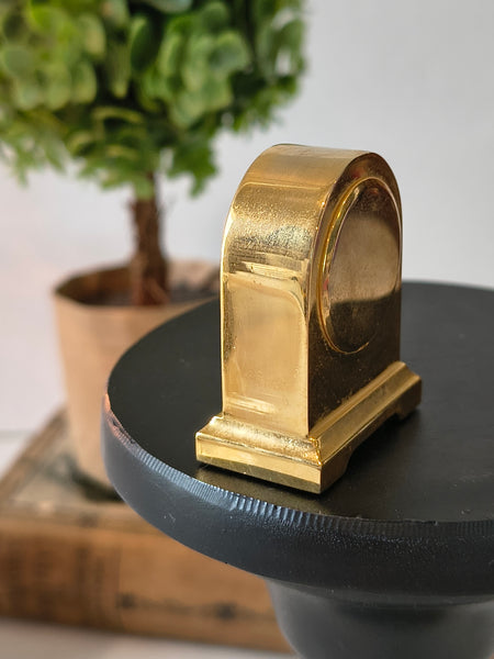 Collectible Collezio Brass Miniature Clock Untested