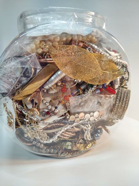 Craft Jewelry Vintage To Now Reuse Repurpose Grab Bag Harvesting - Lot B12
