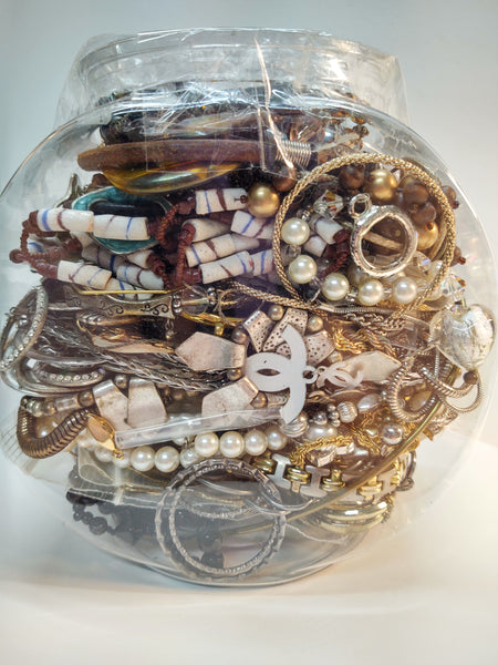 Craft Jewelry Vintage To Now Reuse Repurpose Grab Bag Harvesting - Lot B13