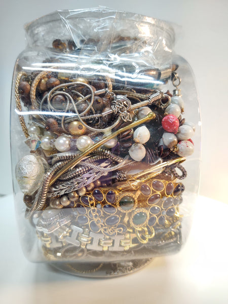 Craft Jewelry Vintage To Now Reuse Repurpose Grab Bag Harvesting - Lot B13