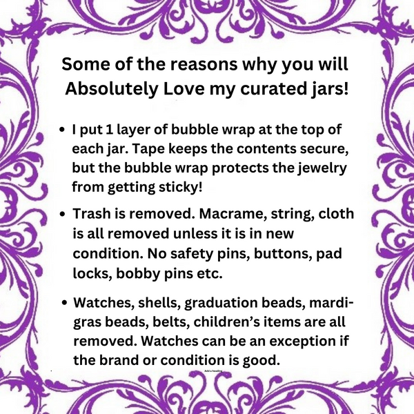 Craft Jewelry Jar Vintage To Now Reuse Repurpose - Lot B33