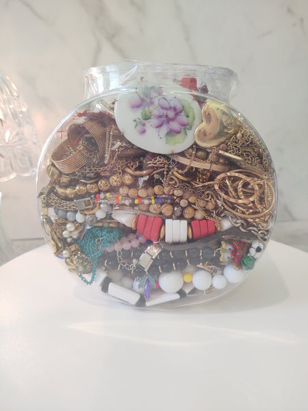 Craft Jewelry Vintage To Now Reuse Repurpose Grab Bag Harvesting - Lot B23