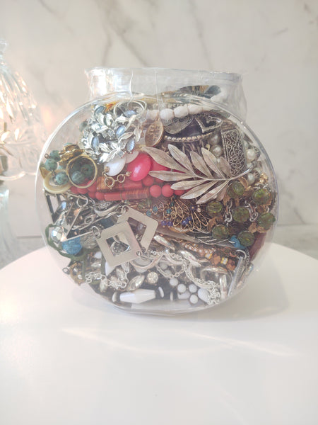 Craft Jewelry Vintage To Now Reuse Repurpose Grab Bag Harvesting - Lot B24