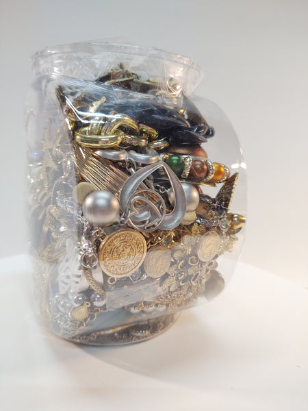 Craft Jewelry Jar Vintage To Now Reuse Repurpose Grab Bag Harvesting- Lot B2