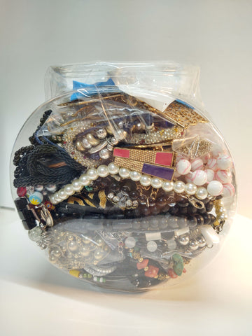 Craft Jewelry Vintage To Now Reuse Repurpose Grab Bag Harvesting - Lot B9