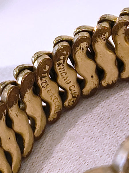 Vintage Pitman & Keeler American Queen Sweetheart Expansion Bracelet Heart Bird