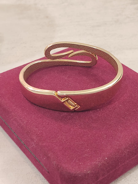Vtg 80's Clamper Bracelet Gold Tone Statement Fashion – PL1