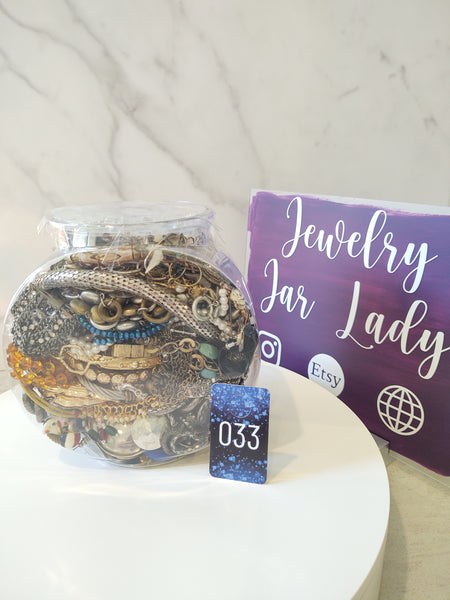 Craft Jewelry Jar Vintage To Now Reuse Repurpose - Lot B33