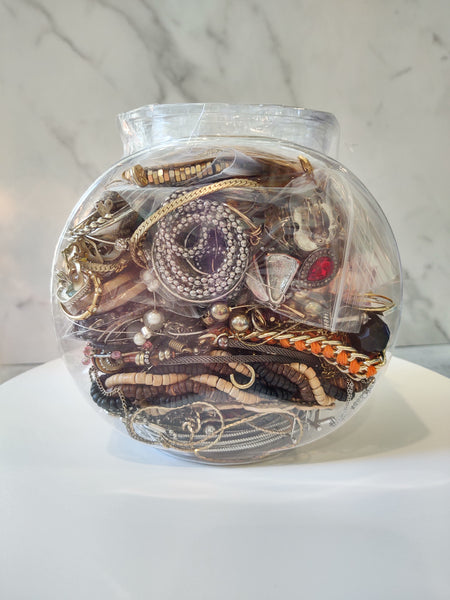 Craft Jewelry Jar Vintage To Now Reuse Repurpose - Lot B32