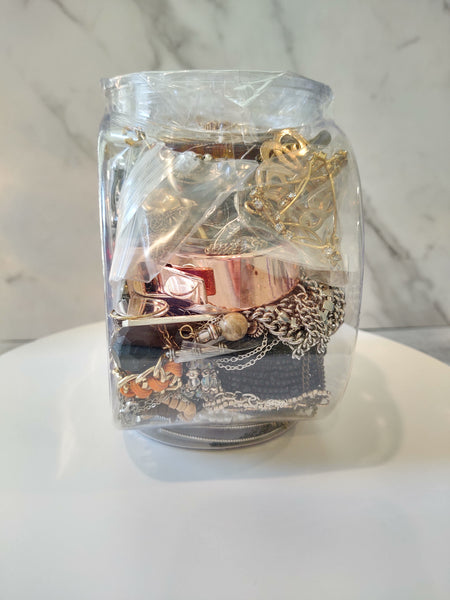 Craft Jewelry Jar Vintage To Now Reuse Repurpose - Lot B32