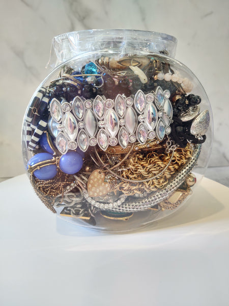 Craft Jewelry Jar Vintage To Now Reuse Repurpose - Lot B33