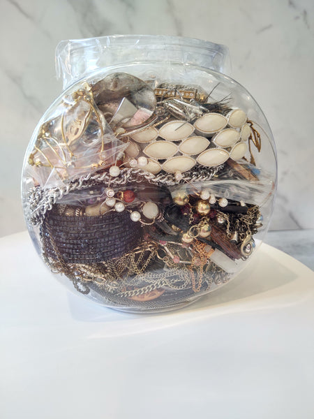 Craft Jewelry Jar Vintage To Now Reuse Repurpose - Lot B32