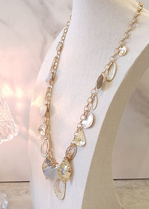 Charm Necklace Gold Tone 30”– P101