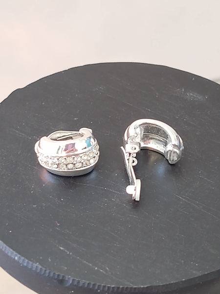 3 Pair Earrings Silver Tone Vintage To Now – Lot P43