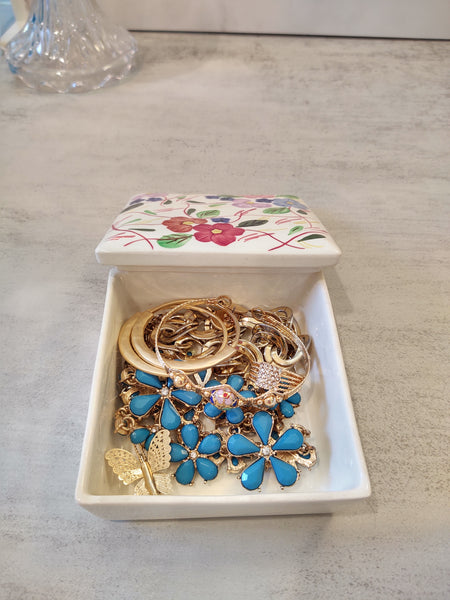 Blue Ridge Jewelry Box Jewelry Included Southern Potteries – P139