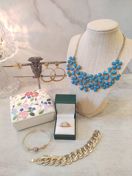 Blue Ridge Jewelry Box Jewelry Included Southern Potteries – P139