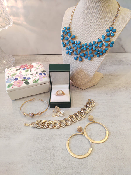Blue Ridge Jewelry Box Jewelry Included Southern Potteries – P139