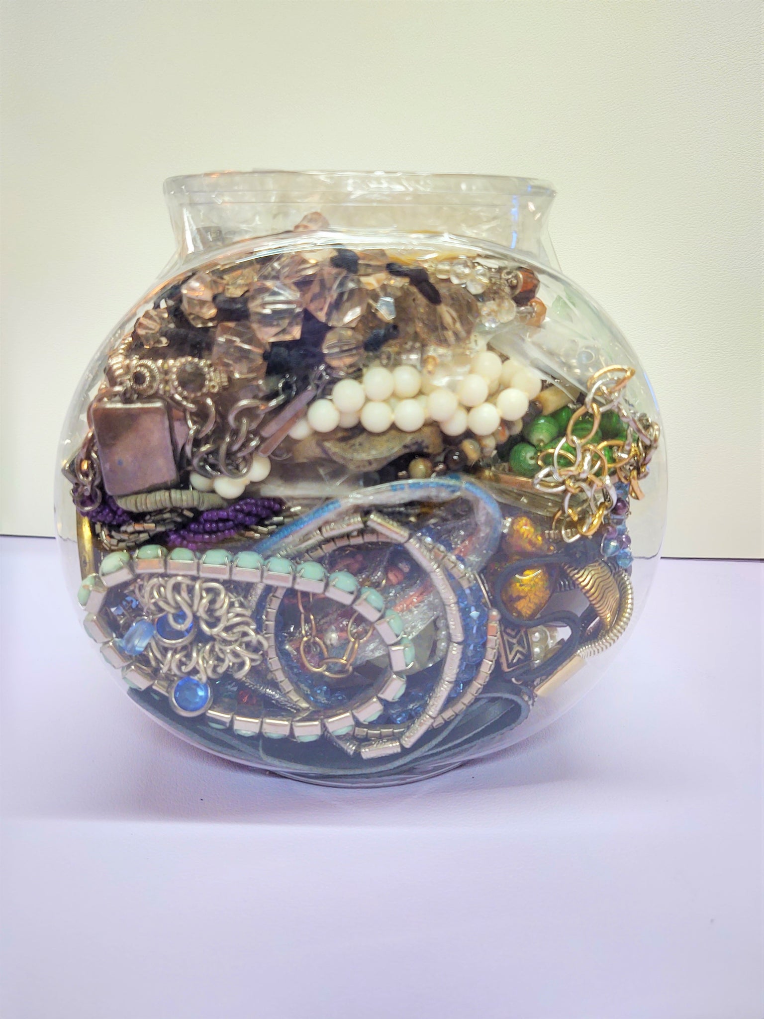 Jewelry Jar Craft Grab Bag Harvesting Reuse Repurpose Vintage To Now Bulk Wholesale Mystery - Lot 46