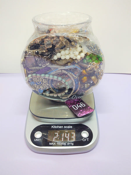 Jewelry Jar Craft Grab Bag Harvesting Reuse Repurpose Vintage To Now Bulk Wholesale Mystery - Lot 46